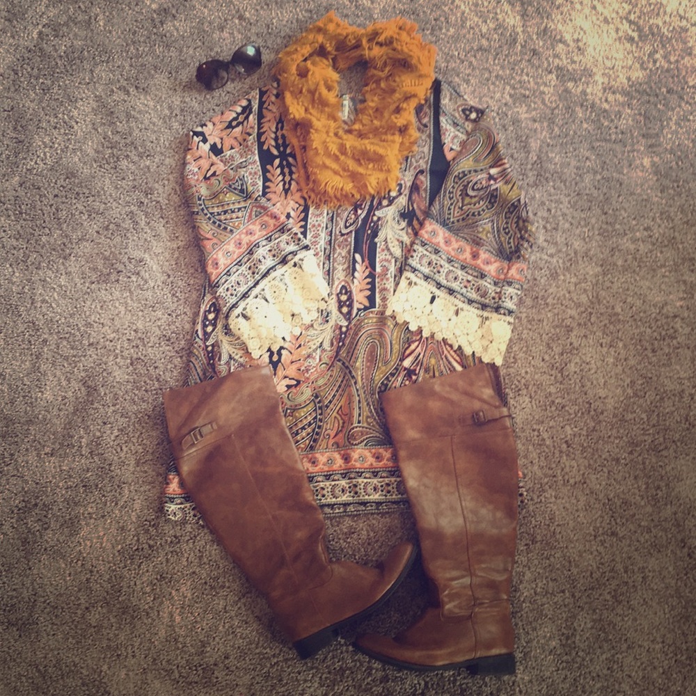 Boutique printed tunic/dress